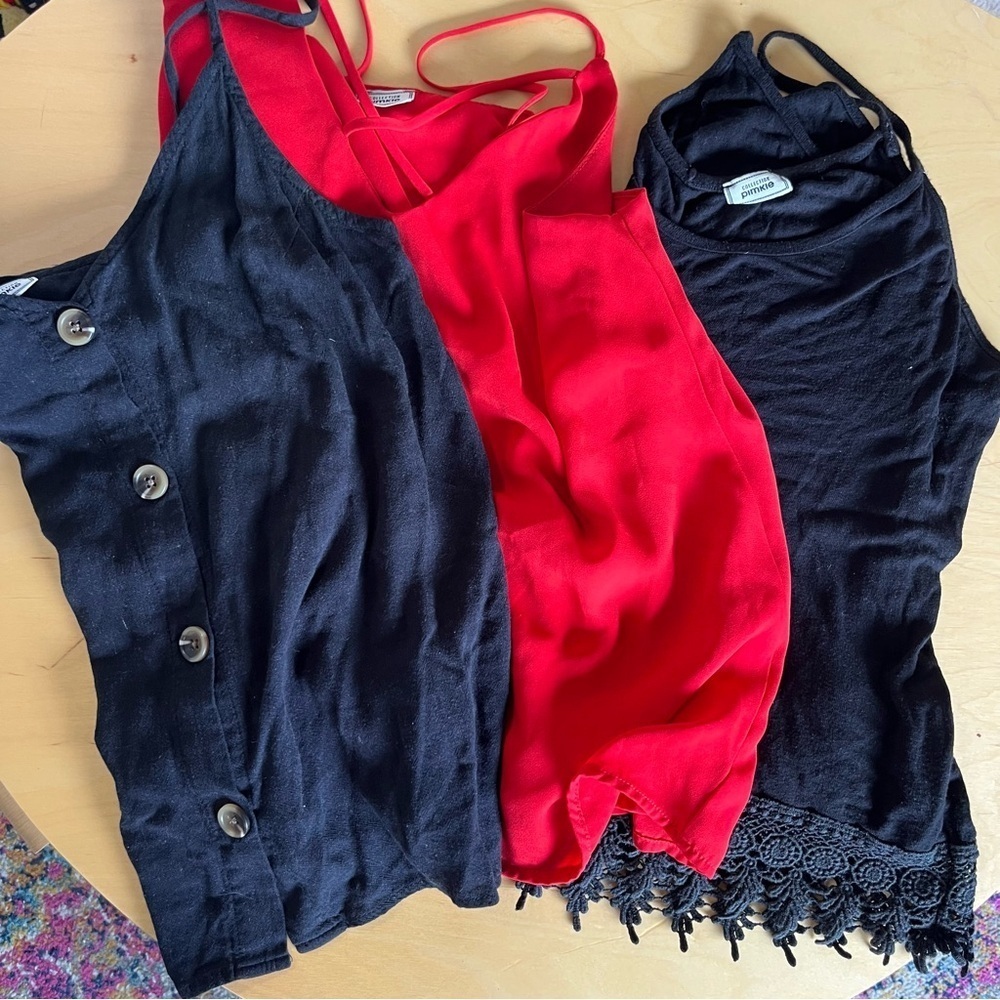 Lot of 3 Pimkie Collection Going Out Tank Tops Medium